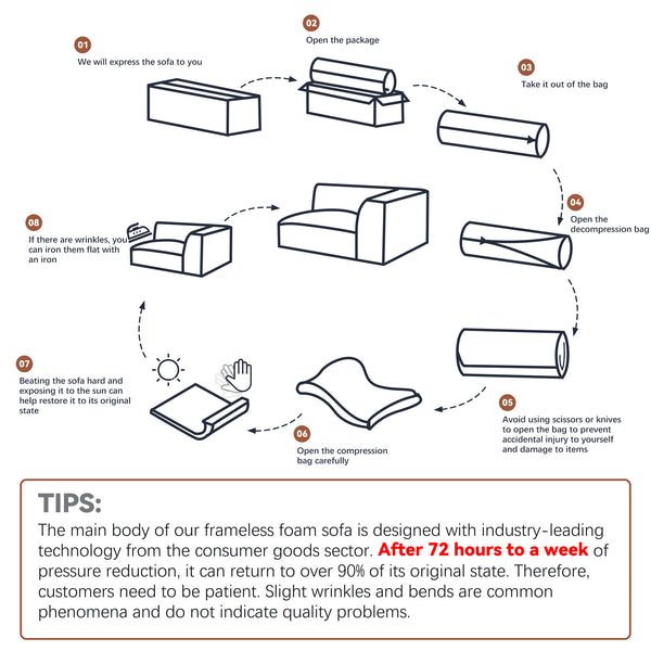English Elm Modular Light Grey 4-Seat Plush Sectional Sofa with Ottoman, Oversized Chaise, CertiPUR-US Foam W3341P329079
