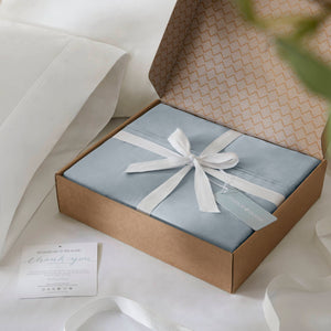 English Elm 4 Luxurious California King Sateen Sheet Set - 100% Egyptian Cotton, Deep Pocket, Elegant Blue Color B035P381322