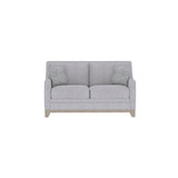 Wallace & Bay Honra Gray Loveseat - Casual Style in River Sand, Easy Care, 59.0