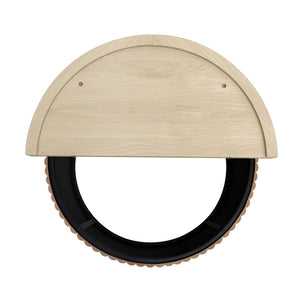 English Elm Coffee Table - Modern Round Accent Table With Flip-Top Design For Small Spaces & Living Rooms W688P248119