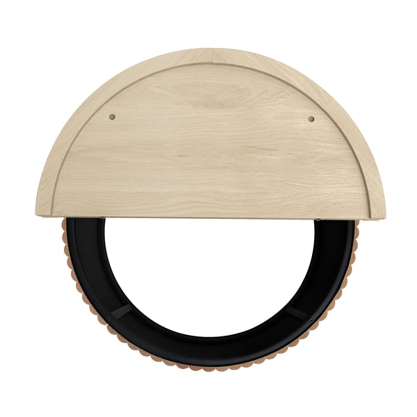 English Elm Coffee Table - Modern Round Accent Table With Flip-Top Design For Small Spaces & Living Rooms W688P248119