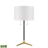 Clubhouse 29'' High 2-Light Table Lamp - Black - Includes LED Bulbs D3120WHT-LED Elk Home