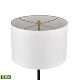 Clubhouse 29'' High 2-Light Table Lamp - Black - Includes LED Bulbs D3120WHT-LED Elk Home