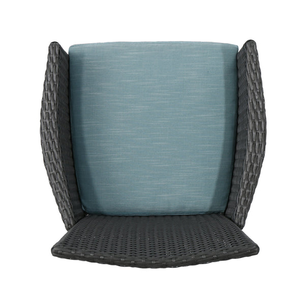 English Elm Christopher Knight Home® - Malta Dining Chair Set Of 2 - Modern Grey Wicker Design For Ergonomic Comfort In Any Space 56447.00AGT