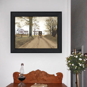 English Elm "headin' Home" Billy Jacobs Framed Canvas Print Rustic Pastoral Art for Farmhouse Walls B06785449