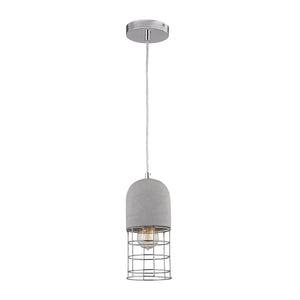 Wardenclyffe 5'' Wide 1-Light Mini Pendant - Polished Concrete D3183 Elk Home