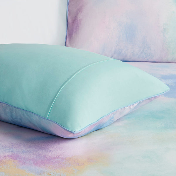 JLA Home Intelligent Design - Watercolor Dream Tie Dye Comforter Set with Piped Edges, Hypoallergenic Fill & Antimicrobial Care 90 L x 68 W x 1H ID10-1987