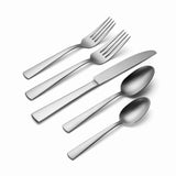 Lenox Oneida Satin Nocha 20 Piece Everyday Flatware Set, Service for 4 Metallic, STAINLESS METAL H290020AL20