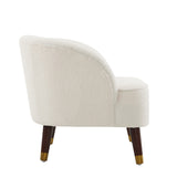 Christopher Knight Home® - Noble House - - Upholstered Barrel Accent Chair With Wooden Legs