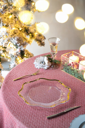 English Elm 8 Pack Plastic Charger Plates, 13" – Elegant Table Decor For Events, Durable & Reusable Design! W2078P285452