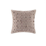 INK+IVY Kerala Casual Cotton Square Pillow II30-1085 Taupe