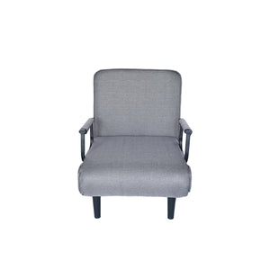 English Elm Folding Convertible Linen Chair Sofa Bed with High Density Foam for Studio Apartments W2710P232152