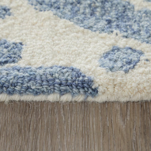 Feizy Rugs Wallace Hand-tufted Wool Rug - Durable, Textured Design For High-traffic Areas In Modern Spaces Blue,Ivory Wool Wal8a39fblu000f00