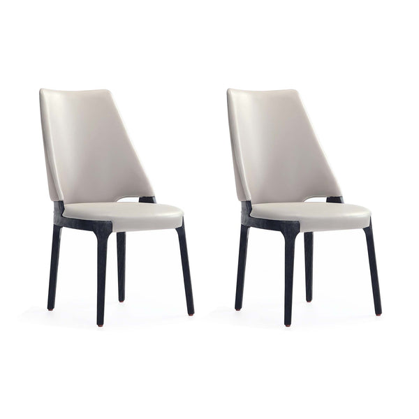 English Elm Kara Wood Upholstered Dining Chairs Set Of 2 - Light Gray Comfort & Style For Modern Dining Spaces B365P397802