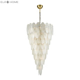 Hush 32.5'' Wide 42-Light Chandelier - Aged Brass with White D3309 Elk Home