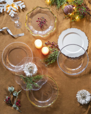 English Elm 8 Pack Plastic Charger Plates - D13" Stylish, Durable, And Reusable For Elegant Table Settings & Events W2078P285449