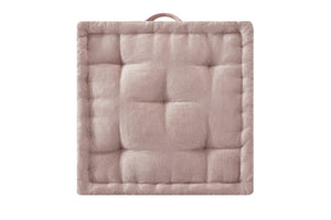 English Elm Poly Chenille Square Floor Pillow Cushion Plush 24x24 Inch Soft Polyester Seat Pad for Cozy Living Spaces Blush 3.22 L x 23.03 W x 12.8 H B035P280522