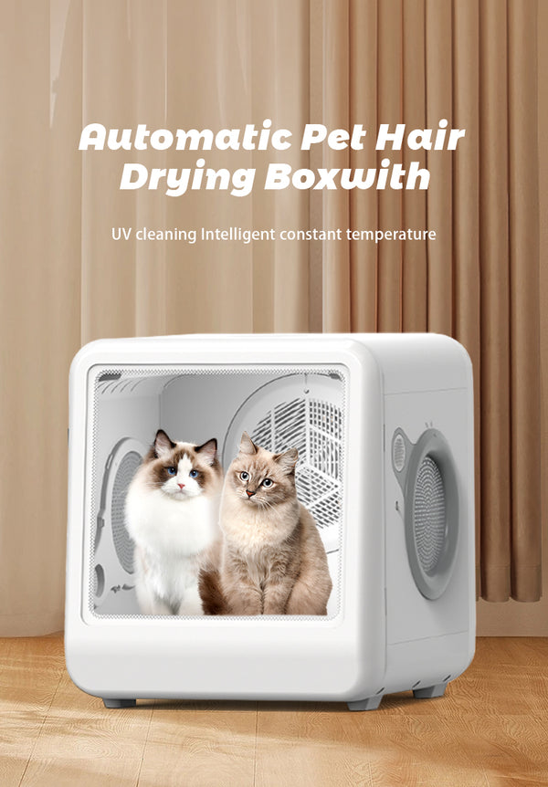 English Elm Pet Drying Box Enclosed Chamber with Warm Air Circulation for Cats and Small Dogs W1264P221235