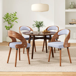 English Elm Swivel Counter Stools Set of 2 Rattan Back Pu Seat Mid Century Wood Frame Kitchen Khaki T3623P433636