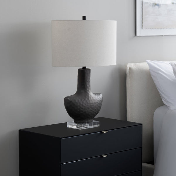 Crestview Collection 29"H Elegant Ceramic & Crystal Table Lamp With Textured Shade For Timeless Home Décor Style   Cvazp127