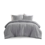 Urban Habitat Bentley Modern/Contemporary 3 Piece Matelasse Jacquard Comforter Set UH10-2491 Grey-Blue