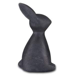 Marble Rabbit Sculpture - Handcrafted Contemporary Stone Art with Elegant Veining for Home Decor