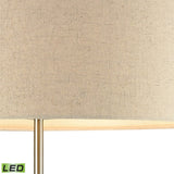 Katwijk 64'' High 1-Light Floor Lamp - Nickel - Includes LED Bulb D3452-LED Elk Home