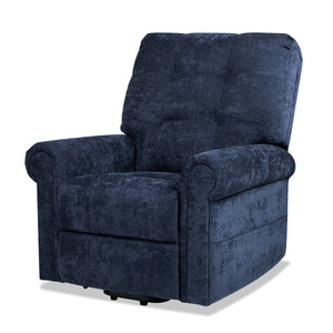 English Elm Jennifer Taylor Home - Irwin Power Lift Recliner Chair with Overstuffed Comfort, Smooth Lift Assist & Full Recline Support Navy Blue B2719P238501