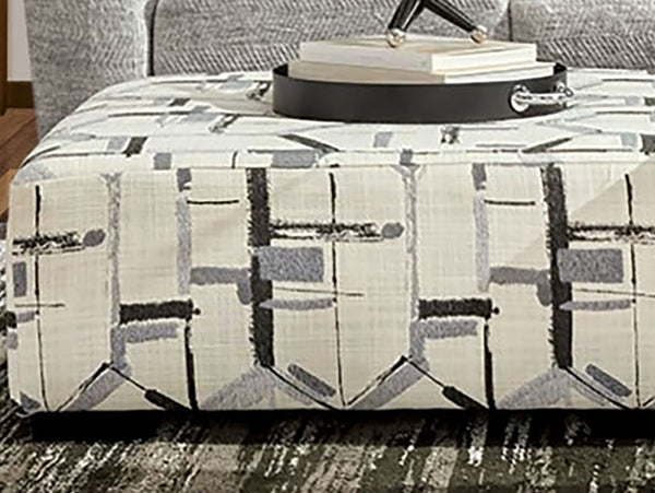 English Elm Contemporary Square Ottoman In Soft Ivory Chenille – Stylish Upholstered Design With Tapered Legs B2741P355260