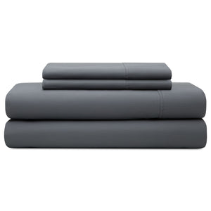 English Elm Brookside 600Tc Cotton Rich Sheet Set, Full Size In Slate - Luxurious Comfort With Deep Pocket Fit B350P326206