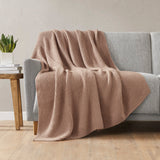 INK+IVY Bree Knit Casual Throw II50-1298 Brown