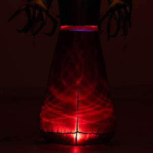 English Elm Homcom 7-Foot Halloween Inflatable Reaper Ghost Pumpkin – Led Yard Decor For Spooky Fun Nights! W2225P229472