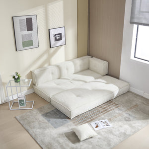 English Elm Coolmore Modular Chenille Sofa - Versatile Space-Saving Design With Side Pockets For Easy Storage W1152P320324