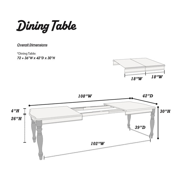 English Elm Transitional Oak Veneer Extendable Dining Table Seats 8 with Antique White Base B011P222503