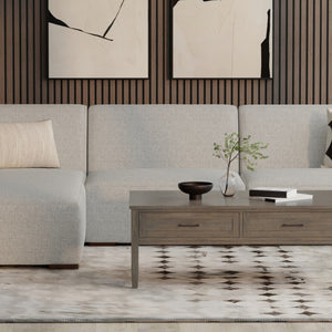 English Elm Rex Center Sofa Module - Modern Armless Chair In Eco-Friendly Fabric, Customizable & Durable Comfort B136P199237-GIGA