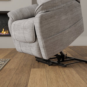 English Elm Plush Lucie Dove Power Lift Chair with Ultra-Plush Upholstery, USB Port, Dual Pockets, Quiet Lift Recliner B339P409523