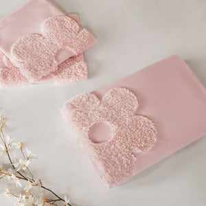 JLA Home Urban Habitat Kids - Floral Reversible Tufted Chenille Duvet Cover Set for Kids — Pink Floral & Polka Dot, OEKO-TEX Safe 88 L x 88 W x 1H UHK12-0239