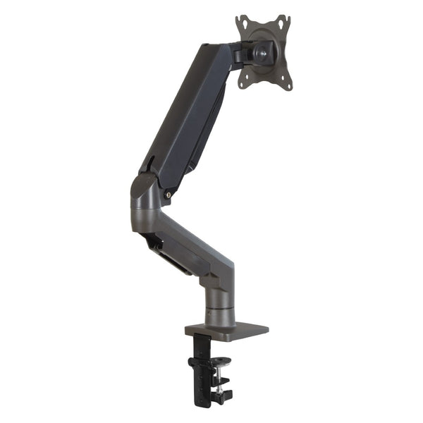 OSP Home Furnishings Single Monitor Arm with Gas Spring Mechanism for Ergonomic Desk Setup and Cable Management SPX3020SMA