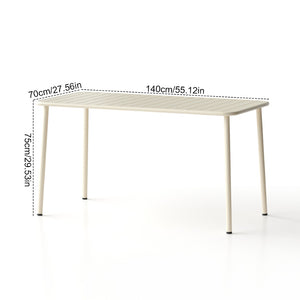 English Elm Sella Long Outdoor Dining Table – Waterproof, Versatile, Stylish For Balconies, Courtyards, And Patios W3318P306391-GIGA