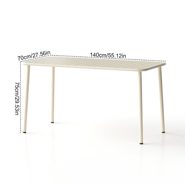 English Elm Sella Long Outdoor Dining Table – Waterproof, Versatile, Stylish For Balconies, Courtyards, And Patios W3318P306391-GIGA