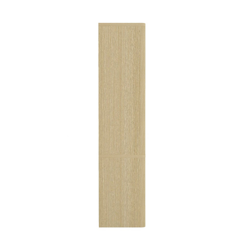 English Elm Rivington 40" Natural Oak Bookcase Cabinet - Modern Storage With Adjustable Shelves & Soft-Close Doors B365S00020-GIGA