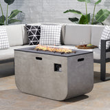 Christopher Knight Home® - Noble House - Adio Outdoor Modern 40-Inch Rectangular Fire Pit