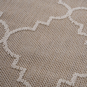 English Elm Guros Collection 4X6 Ivory Trellis Area Rug – Stylish, Durable & Easy-Care For Indoor/Outdoor Spaces B189P183467