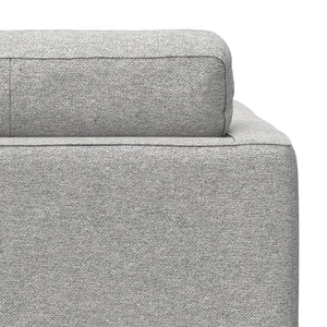 English Elm Morrison Sculptural Mid-century Armchair with Rubberwood Legs and Performance Fabric Gray B136P420741
