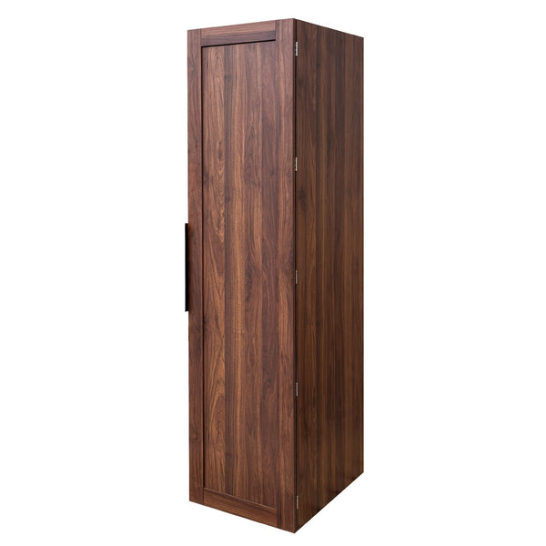English Elm Kitchen Pantry Cabinet Freestanding Melamine Storage with Shelves for Dining Room Walnut W331P435939