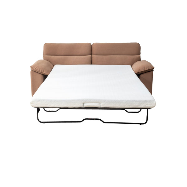 English Elm 2-Seater Sofa Bed - Stylish Mid-Century Modern Convertible Couch, Queen Sleeper With Space-Saving Design B347P409801