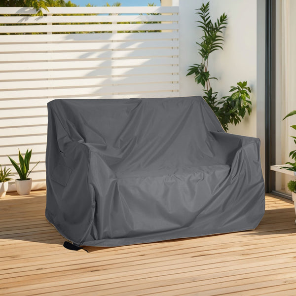 English Elm Christopher Knight Home® - Shield Outdoor Loveseat Sofa Cover - Durable, Weather-Resistant & Stylish Gray Protection For All Seasons N775P291483G