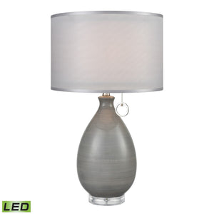 Clothilde 26'' High 1-Light Table Lamp - Gray - Includes LED Bulb D3792-LED Elk Home