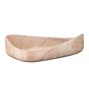 Currey & Company Deaton Rosa Marble Bowl - Elegant Decorative Accent In Rosa Cappuccino With Unique Veining Design Natural Rosa Cappuccino 1200-1038-currey-company
