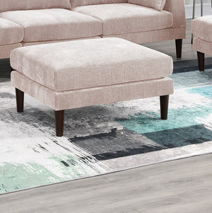 English Elm Beautiful 5-Piece Modular Sectional Set In Blush Pink - Versatile Comfort & Stylish Design For Living Rooms B011S01577-GIGA